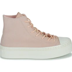 Baskets Mode^Converse - CHUCK TAYLOR ALL STAR MODERN LIFT PLATFORM MONO SUEDE Rose