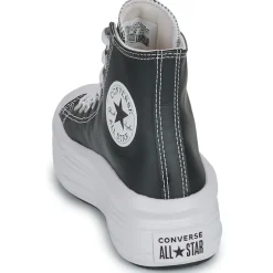 Baskets Mode^Converse - CHUCK TAYLOR ALL STAR MOVE PLATFORM LEATHER Noir