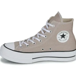 Baskets Mode^Converse - CHUCK TAYLOR ALL STAR LIFT PLATFORM SEASONAL COLOR Beige