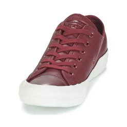 Baskets Mode^Converse - CHUCK TAYLOR ALL STAR LEATHER OX Bordeaux
