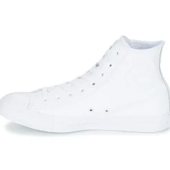 Baskets Mode^Converse - CHUCK TAYLOR ALL STAR LEATHER HI Blanc
