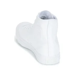 Baskets Mode^Converse - CHUCK TAYLOR ALL STAR LEATHER HI Blanc