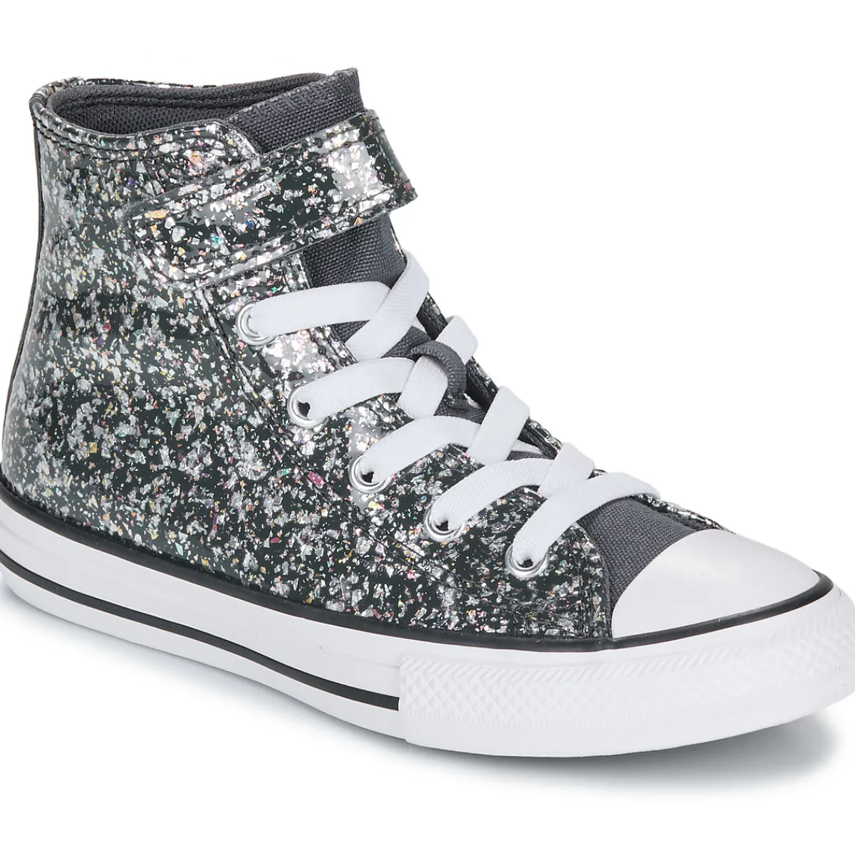 Baskets Mode^Converse - CHUCK TAYLOR ALL STAR GLITTER EASY-ON Noir