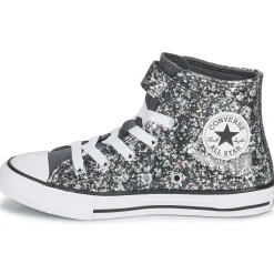 Baskets Mode^Converse - CHUCK TAYLOR ALL STAR GLITTER EASY-ON Noir