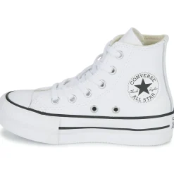 Baskets Mode^Converse - Chuck Taylor All Star Eva Lift Leather Foundation Hi Blanc