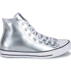 Baskets Mode^Converse - CHUCK TAYLOR ALL STAR METALLIC Argenté