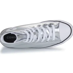 Baskets Mode^Converse - CHUCK TAYLOR ALL STAR METALLIC Argenté