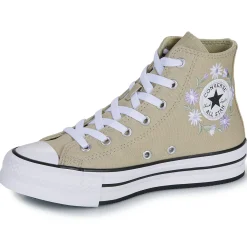Baskets Mode^Converse - CHUCK TAYLOR ALL STAR EVA LIFT PLATFORM FLORALS Beige