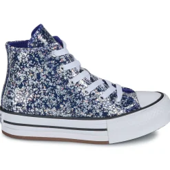 Baskets Mode^Converse - CHUCK TAYLOR ALL STAR EVA LIFT GLITTER Bleu