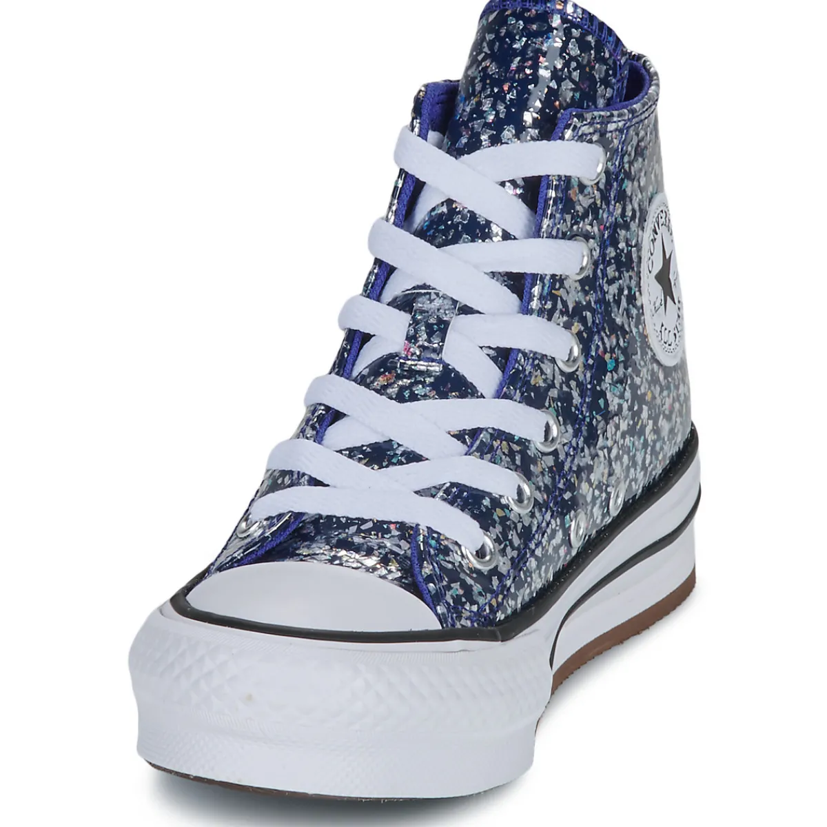 Baskets Mode^Converse - CHUCK TAYLOR ALL STAR EVA LIFT GLITTER Bleu