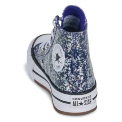 Baskets Mode^Converse - CHUCK TAYLOR ALL STAR EVA LIFT GLITTER Bleu