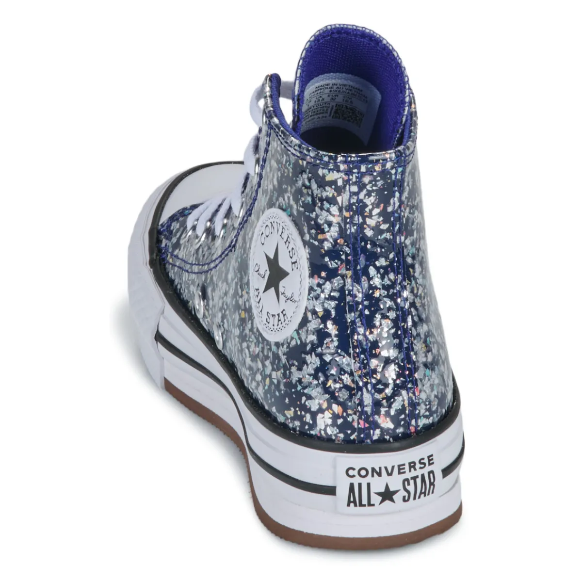 Baskets Mode^Converse - CHUCK TAYLOR ALL STAR EVA LIFT GLITTER Bleu