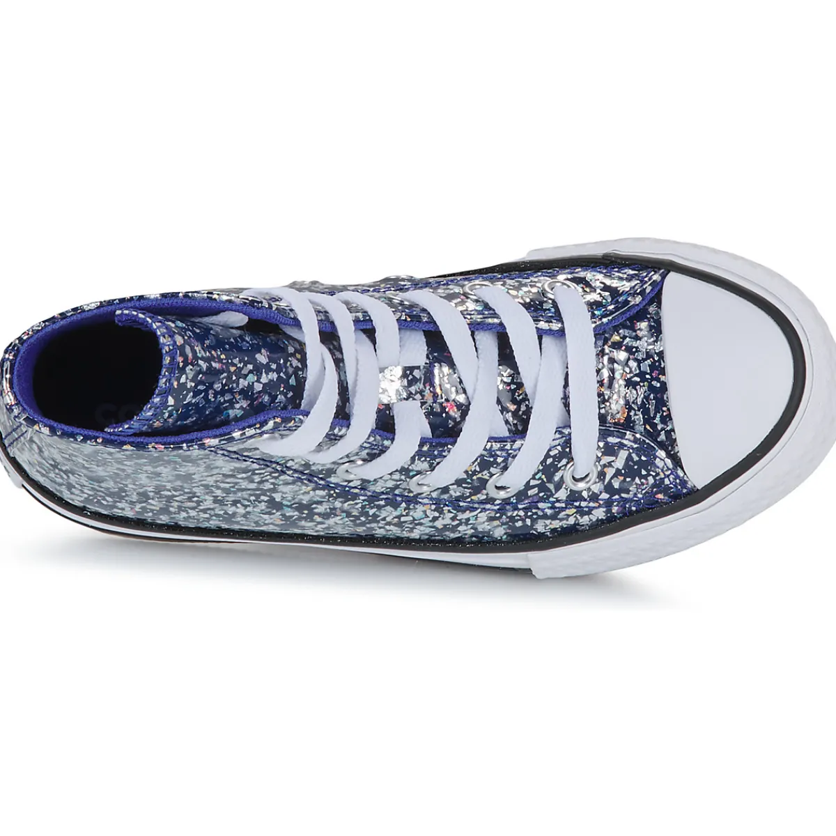 Baskets Mode^Converse - CHUCK TAYLOR ALL STAR EVA LIFT GLITTER Bleu
