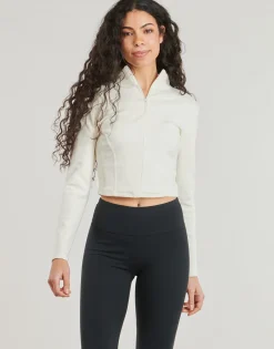 Tops / Blouses^Converse - HALF-ZIP MOCK NECK LONG SLEEVE TOP Blanc