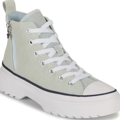 Baskets Mode^Converse - KIDS' CHUCK TAYLOR ALL STAR LUGGED LIFT PLATFORM RETRO Gris