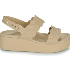 Sandales Et Nu-pieds^Crocs - Brooklyn Woven Upper LW Beige
