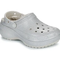 Mules / Sabots^Crocs - ClsPlatformGlitterLinedClogW Argenté