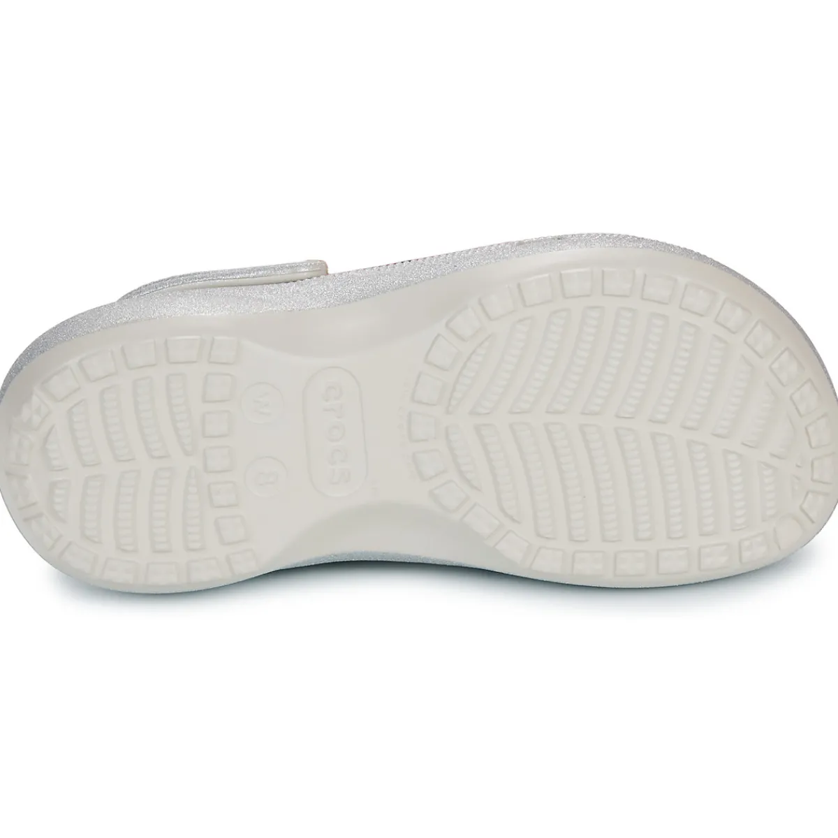 Mules / Sabots^Crocs - ClsPlatformGlitterLinedClogW Argenté
