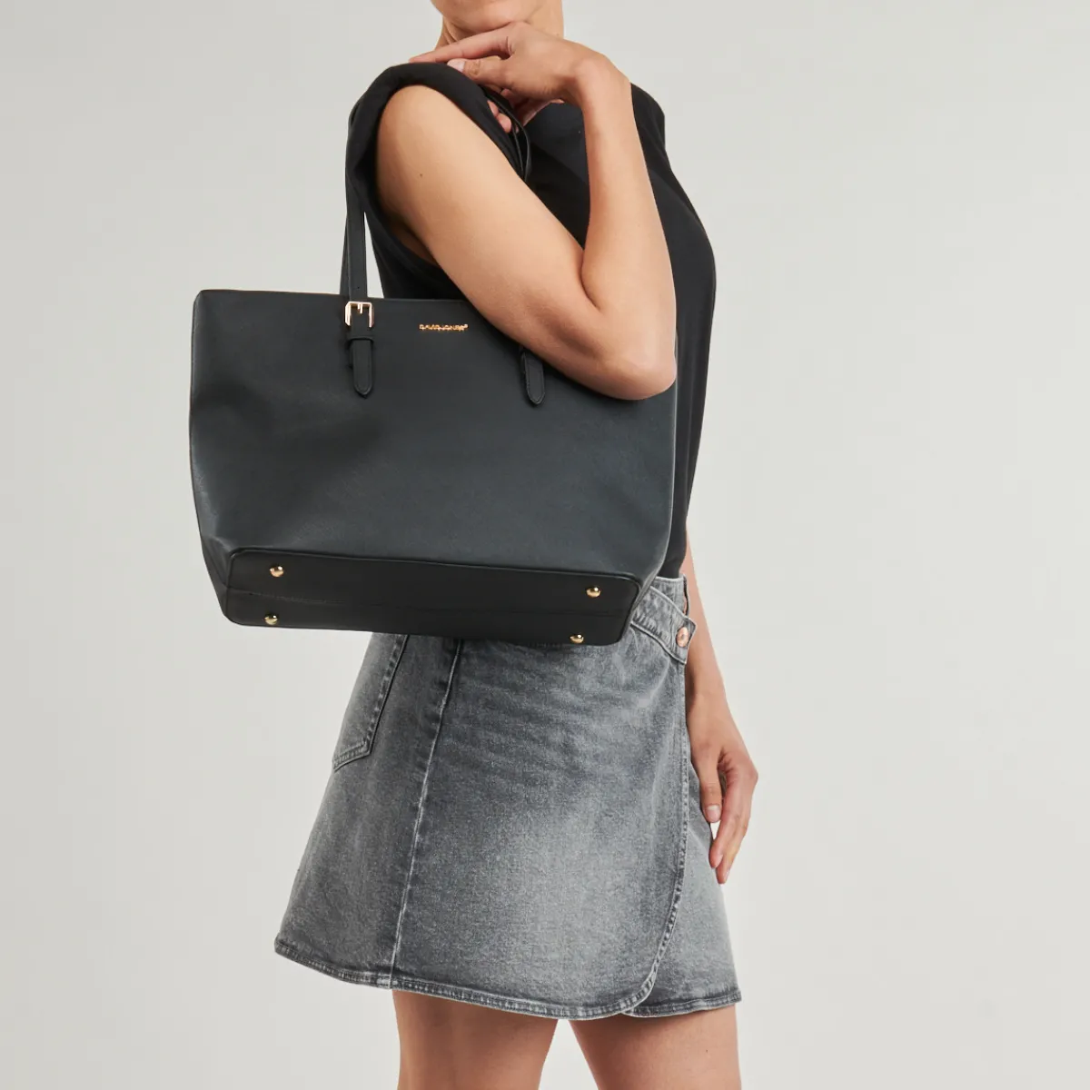 Cabas / Sacs Shopping^David Jones - CM6738A Noir