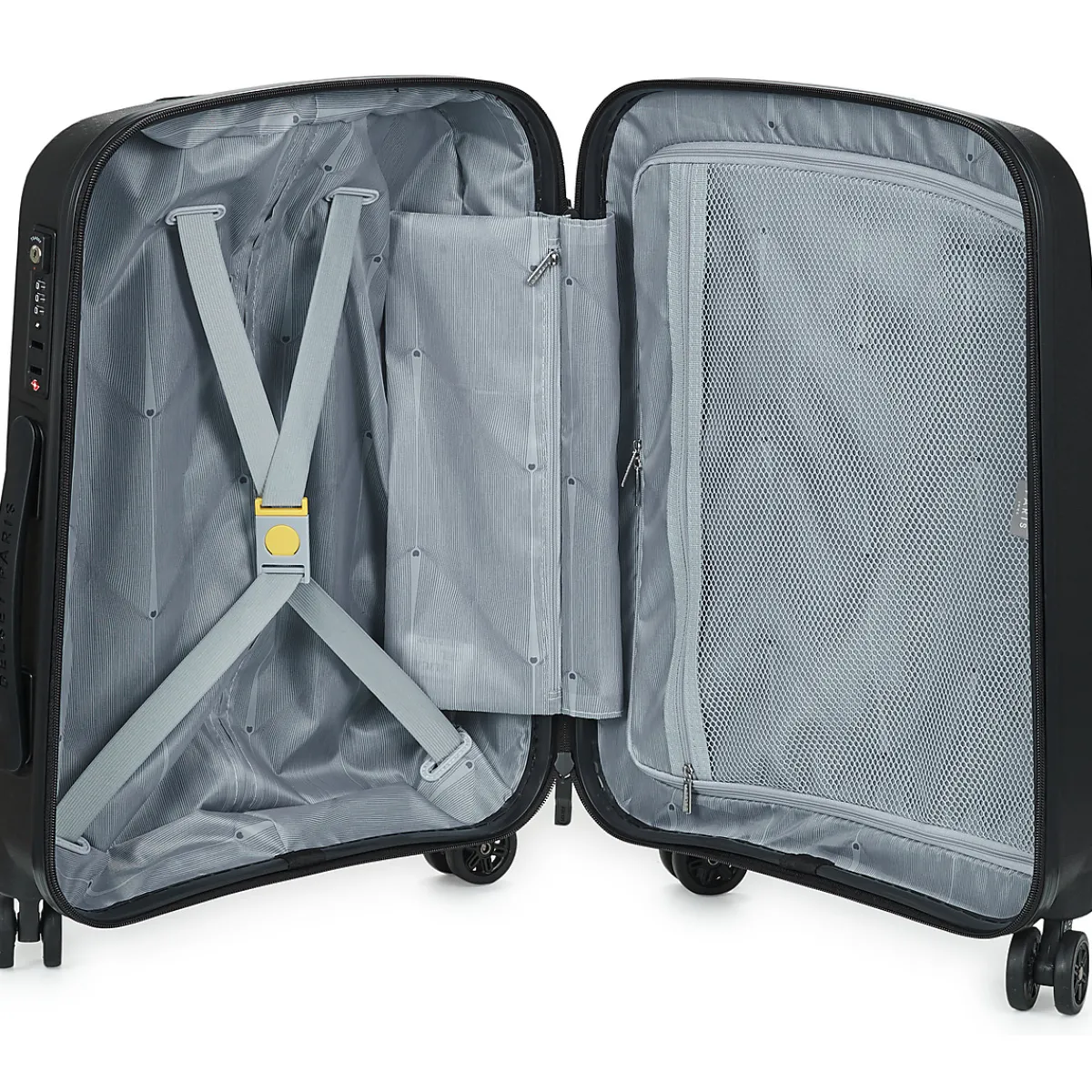 Valises^DELSEY PARIS - BELMONT PLUS 4DR CABINE 55CM SLIM Black