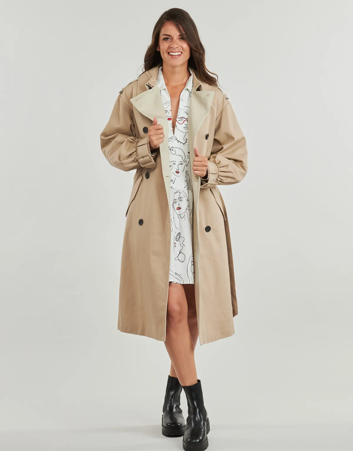 Manteaux^Desigual - CHAQ COLONIA Beige