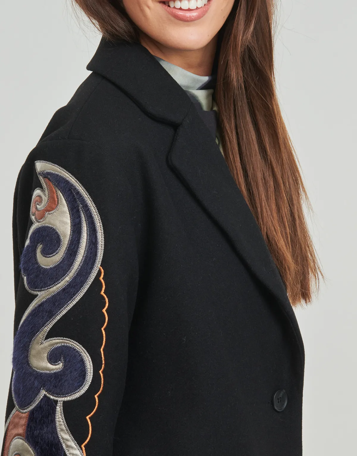 Manteaux^Desigual - COAT CRACOVIA Noir