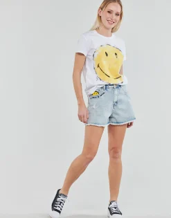 Shorts & Bermudas^Desigual - DENIM_CAT SMILE BleuClair