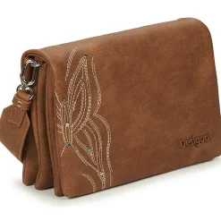 Besaces / Sacs Bandoulière^Desigual - GOODALL DORTMUND FLAP Marron