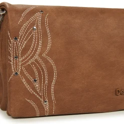 Besaces / Sacs Bandoulière^Desigual - GOODALL DORTMUND FLAP Marron