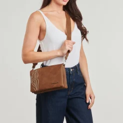 Besaces / Sacs Bandoulière^Desigual - GOODALL DORTMUND FLAP Marron