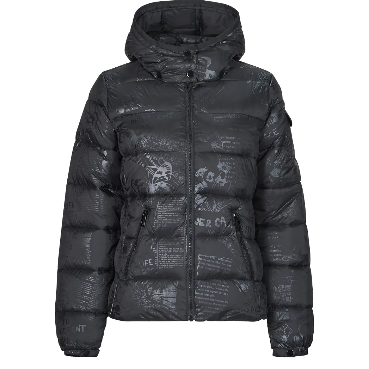 Manteaux^Desigual - PADDED DRAMMEN Noir