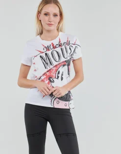 T-shirts & Polos^Desigual - TS_MICKEY BOOM Blanc