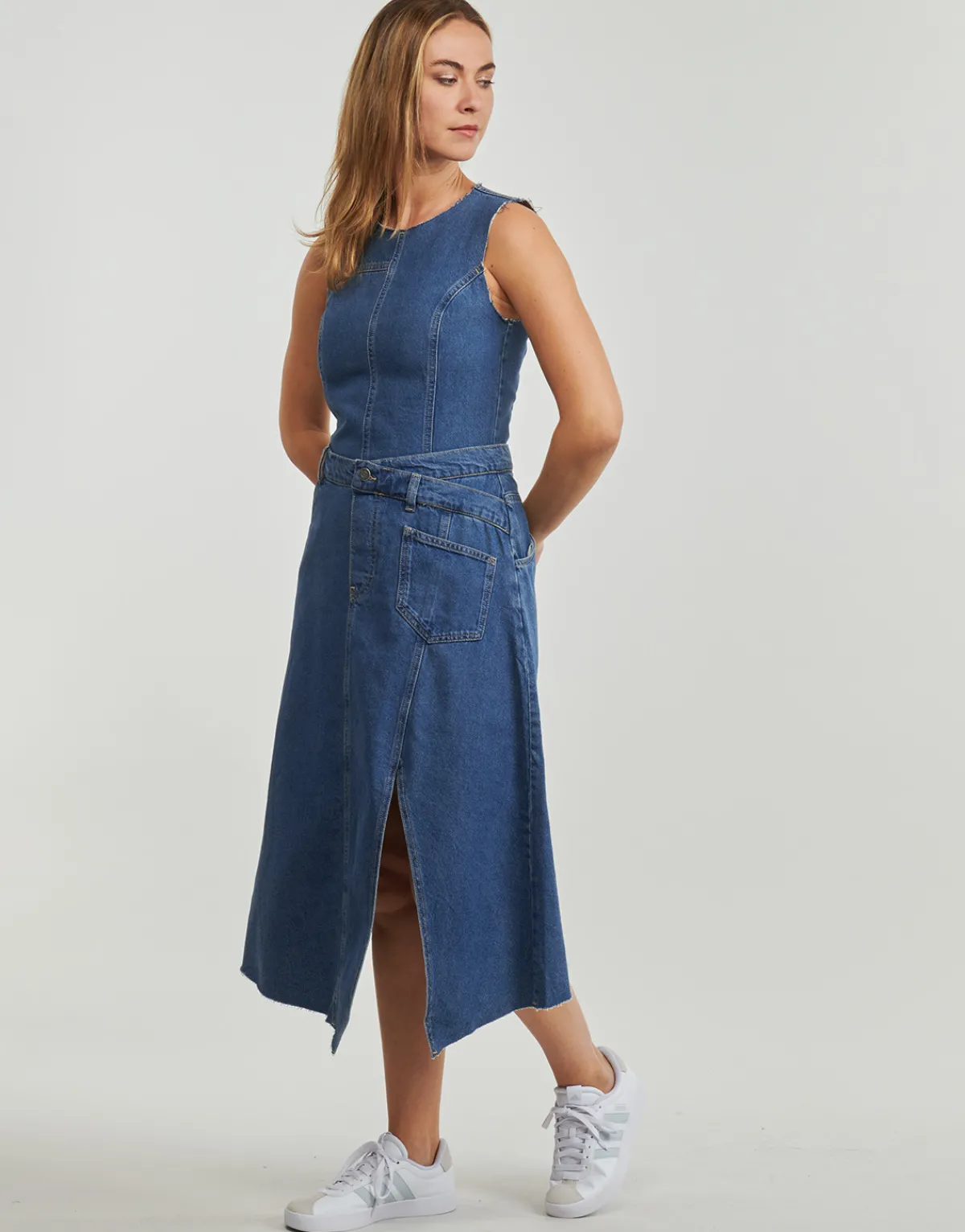Robes^Desigual - VEST NUEVA YORK Bleu