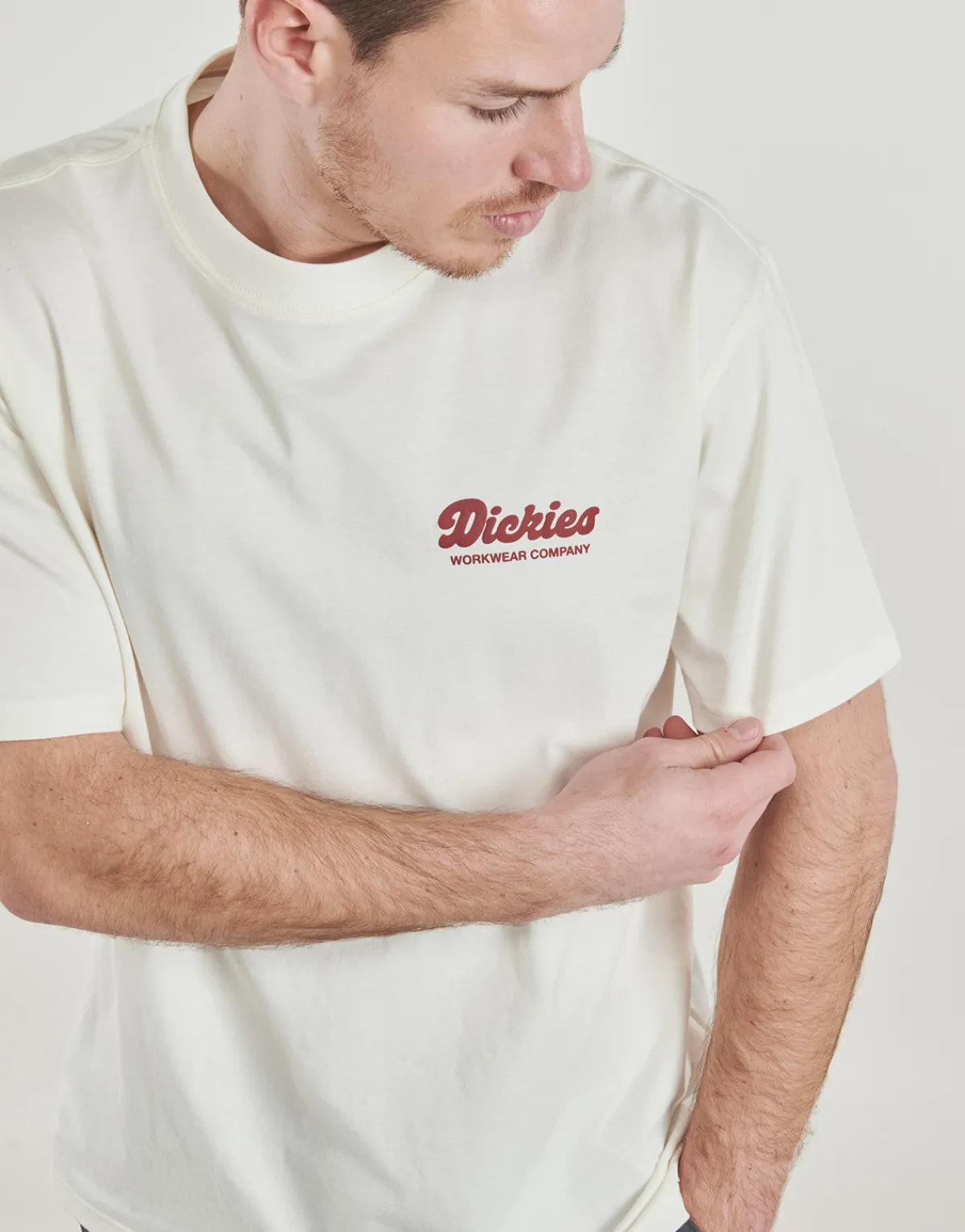T-shirts & Polos^Dickies - LEWISTOWN SS TEE Ecru