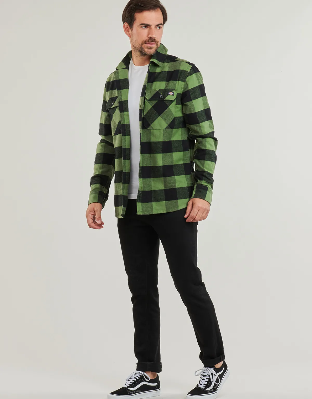 Chemises^Dickies - NEW SACRAMENTO SHIRT PINE GREEN
