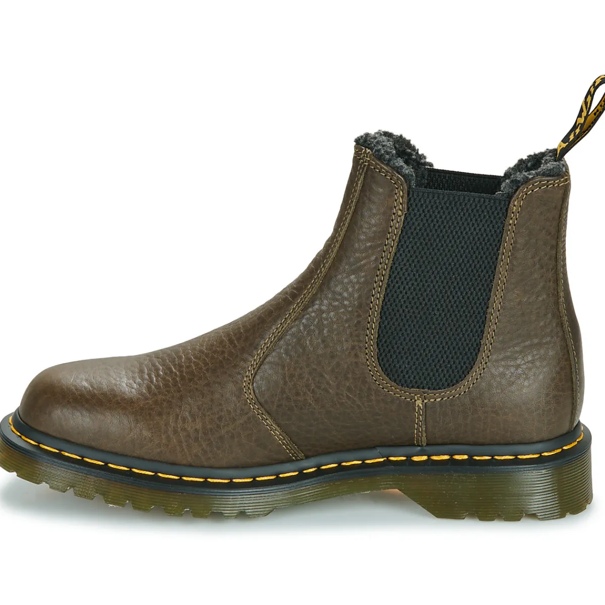 Bottines / Boots^Dr. Martens - 2976 DMS OLIVE GRIZZLY Marron