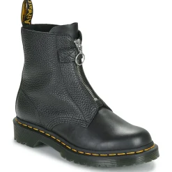 Bottines / Boots^Dr. Martens - 1460 FRONT ZIP BLACK WANAMA Noir
