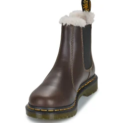 Bottines / Boots^Dr. Martens - 2976 LEONORE DARK KAKHI ORLEANS Marron
