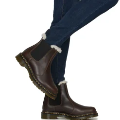Bottines / Boots^Dr. Martens - 2976 LEONORE DARK KAKHI ORLEANS Marron