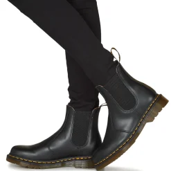Bottines / Boots^Dr. Martens - 2976 YS BLACK SMOOTH Noir