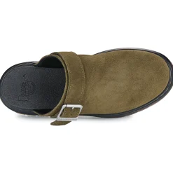 Mules / Sabots^Dr. Martens - Brookline Mule DMs Olive Bronx Suede Kaki