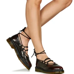 Ballerines / Babies^Dr. Martens - Elphie II Lace Up Cherry Red Arcadia Bordeaux