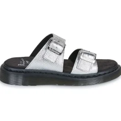 Mules / Sabots^Dr. Martens - Josef Slide Silver Metallic Tumble Argenté