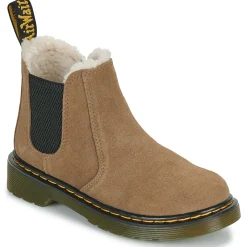 Bottines / Boots^Dr. Martens - Leonore J Dark Khaki Bronx Suede Beige