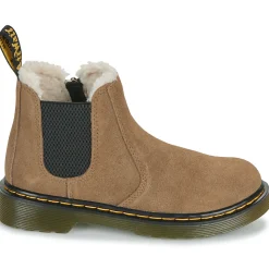 Bottines / Boots^Dr. Martens - Leonore J Dark Khaki Bronx Suede Beige