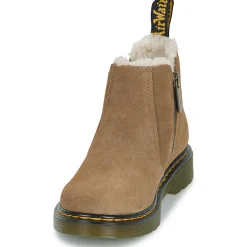 Bottines / Boots^Dr. Martens - Leonore J Dark Khaki Bronx Suede Beige