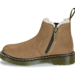 Bottines / Boots^Dr. Martens - Leonore J Dark Khaki Bronx Suede Beige