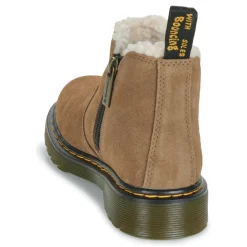 Bottines / Boots^Dr. Martens - Leonore J Dark Khaki Bronx Suede Beige