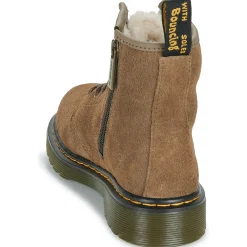 Bottines / Boots^Dr. Martens - Serena J Dark Khaki Bronx Suede Beige