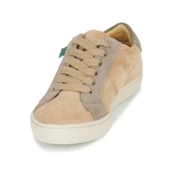 Baskets Mode^Dream in Green - ACANTHE Beige